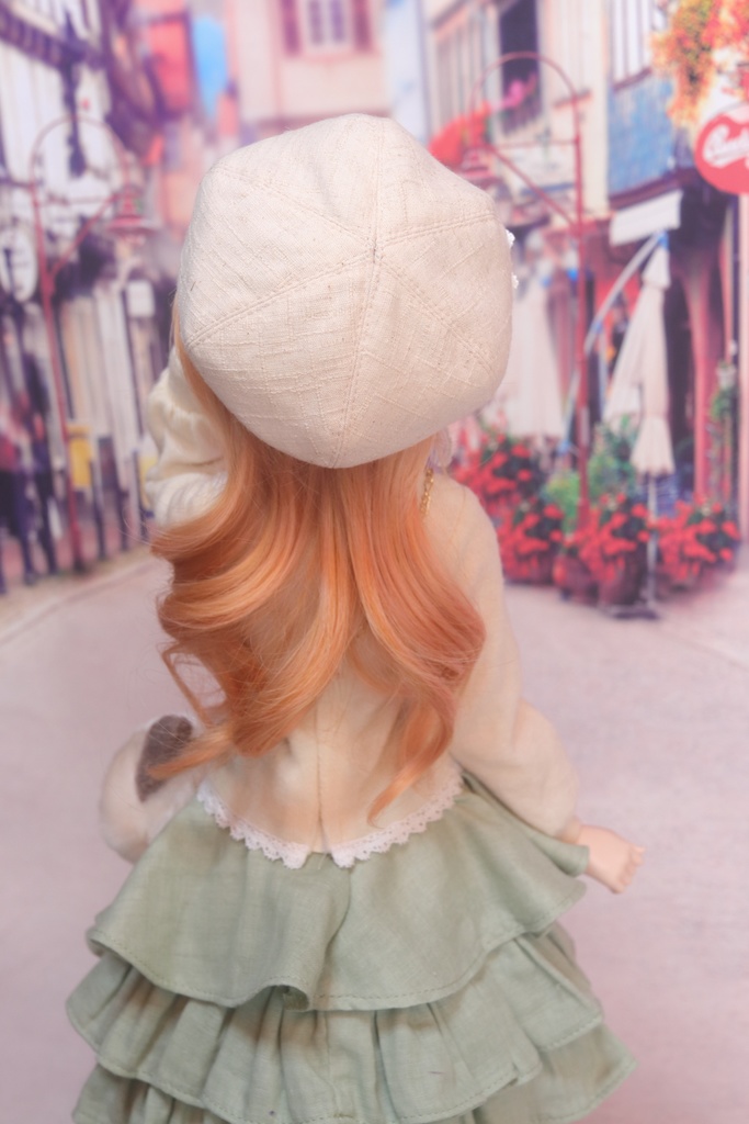 【DD・MDD】リバーシブルベレー(コサージュつき)