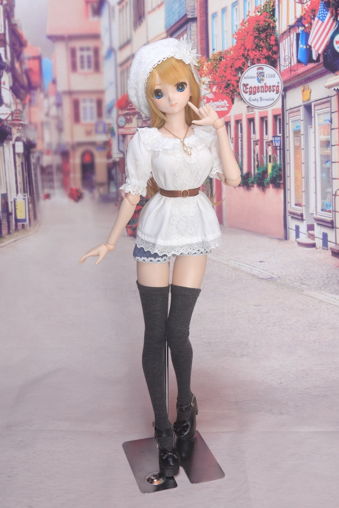 【DD・MDD】リバーシブルベレー(コサージュつき)