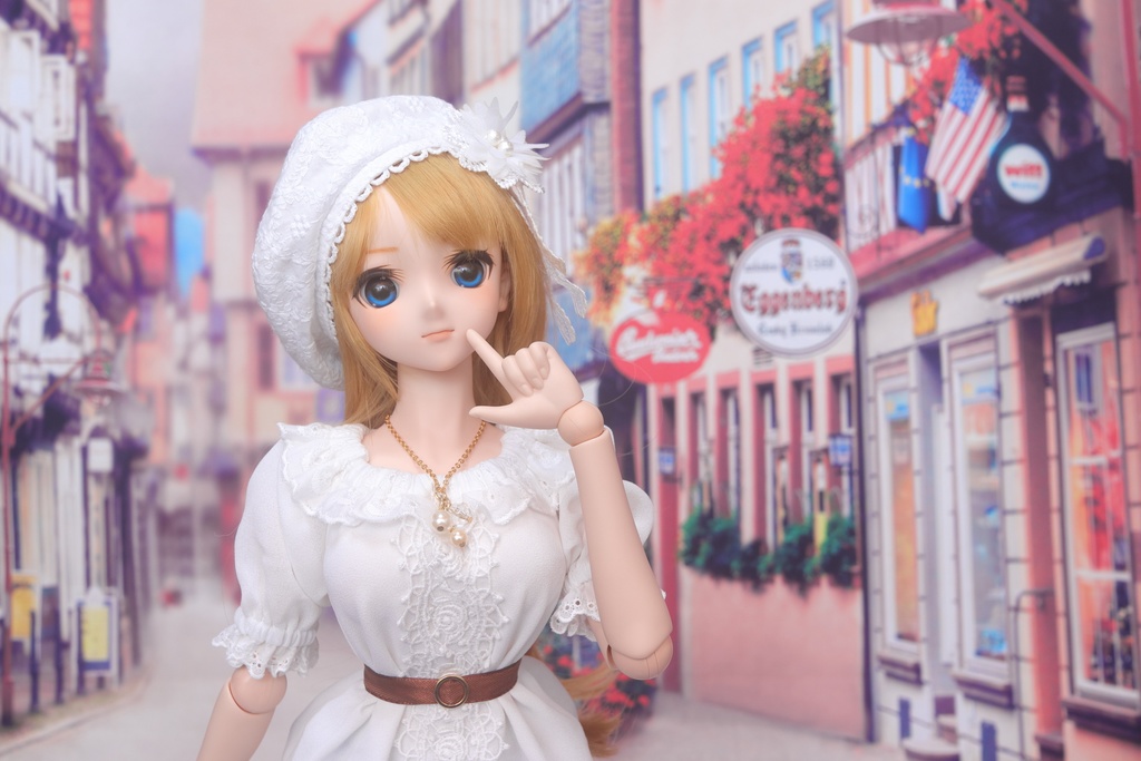 【DD・MDD】リバーシブルベレー(コサージュつき)