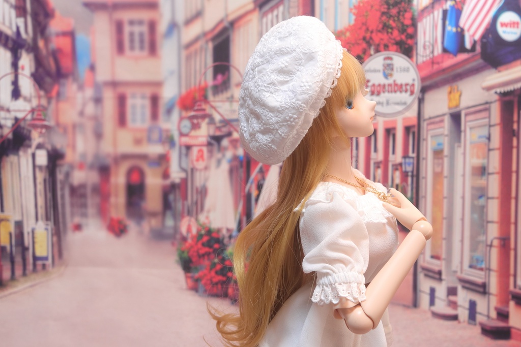 【DD・MDD】リバーシブルベレー(コサージュつき)