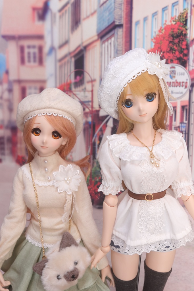 【DD・MDD】リバーシブルベレー(コサージュつき)