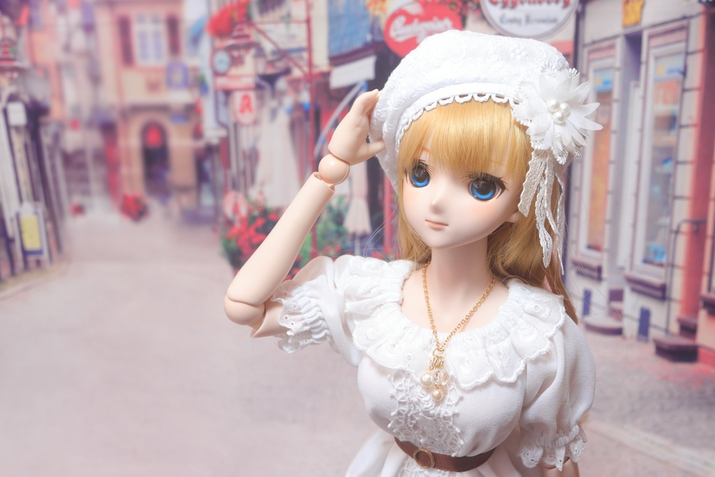 【DD・MDD】リバーシブルベレー(コサージュつき)