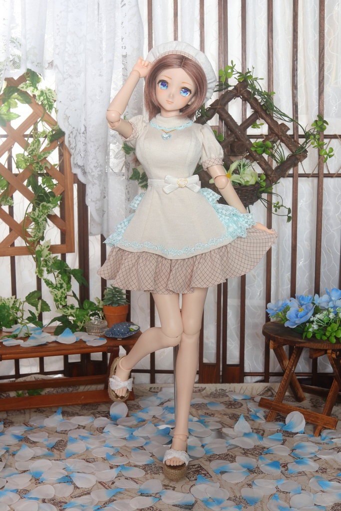 ※展示のみ※(再販不可)【DDdy・DD(L胸)】ホワイトチョコレートワンピースセット<送料無料>