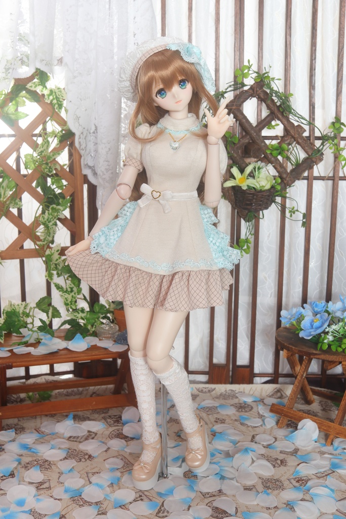 ※展示のみ※(再販不可)【DDdy・DD(L胸)】ホワイトチョコレートワンピースセット<送料無料>