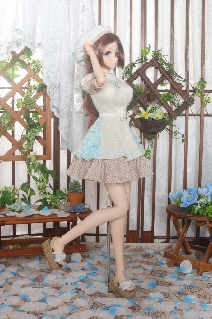 ※展示のみ※(再販不可)【DDdy・DD(L胸)】ホワイトチョコレートワンピースセット<送料無料>