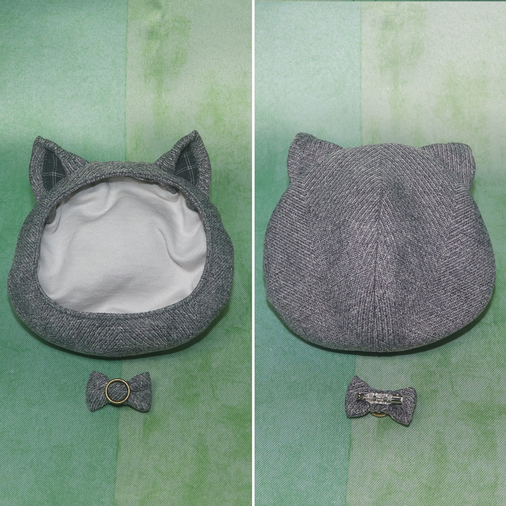 展示のみ【SD・DD】ねこみみベレー帽〈送料無料〉