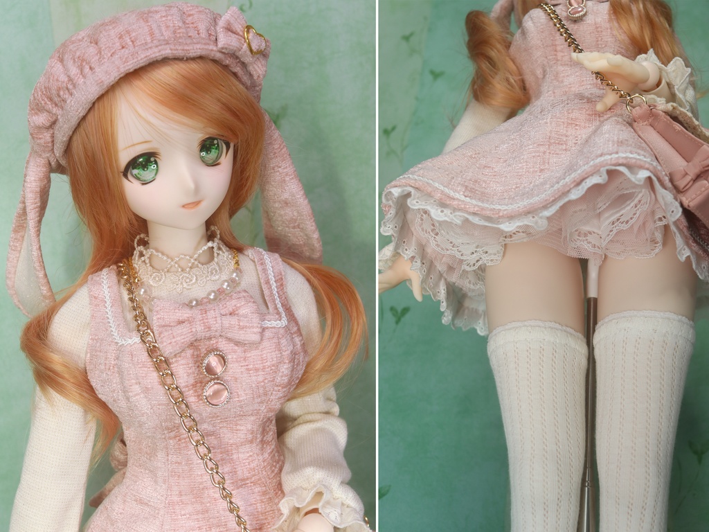 ※展示のみ※(再販不可)【DDdy・DD(L胸)】スイートうさぎさんセット<送料無料>