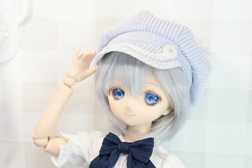 ※販売時期未定【DD,SD他】淡藤色のねこみみキャスケット〈送料無料〉