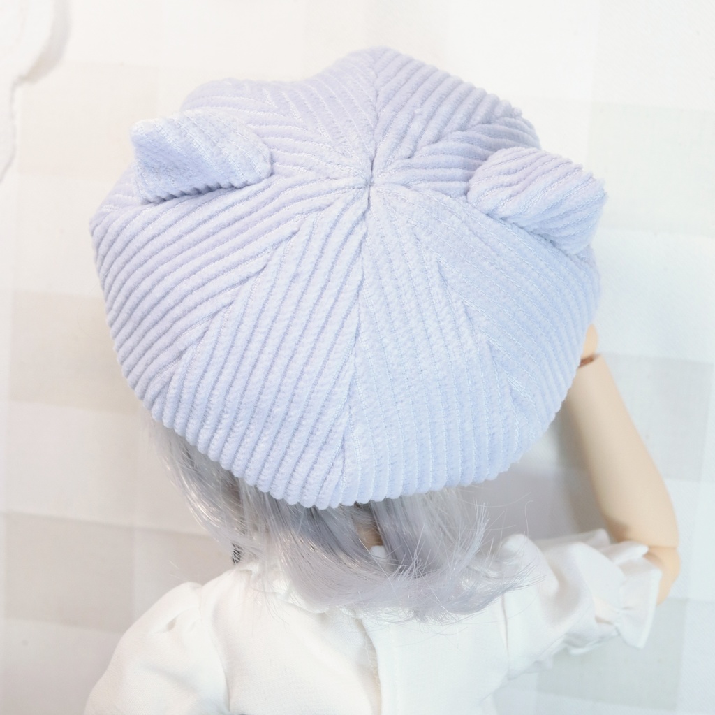 ※販売時期未定【DD,SD他】淡藤色のねこみみキャスケット〈送料無料〉