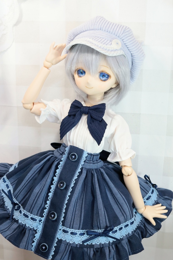 ※販売時期未定【DD,SD他】淡藤色のねこみみキャスケット〈送料無料〉