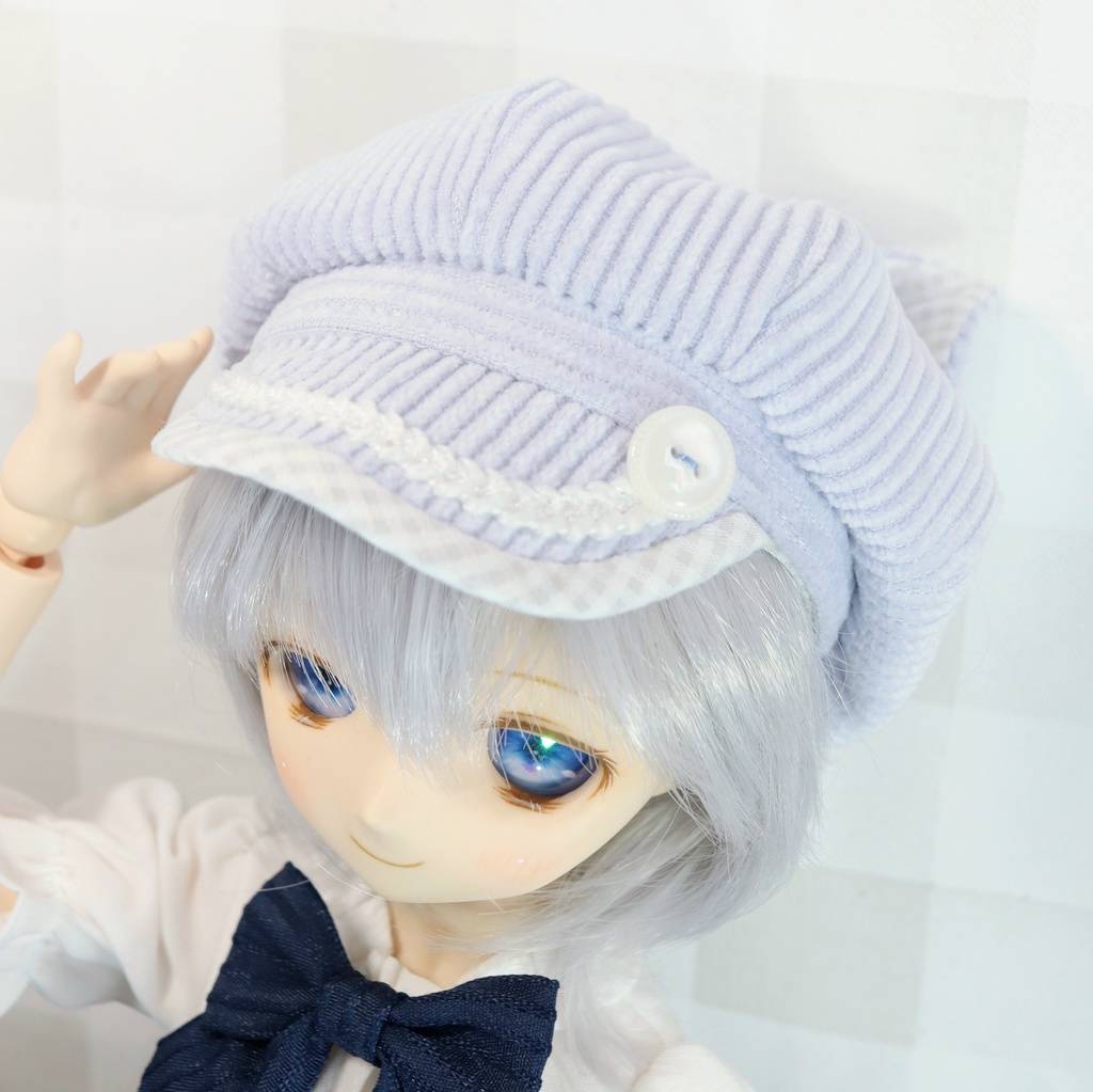 ※販売時期未定【DD,SD他】淡藤色のねこみみキャスケット〈送料無料〉