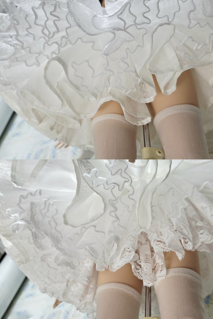 【1/4~1/3ドール用】ボリューム満点!リバーシブルパニエ<送料無料>