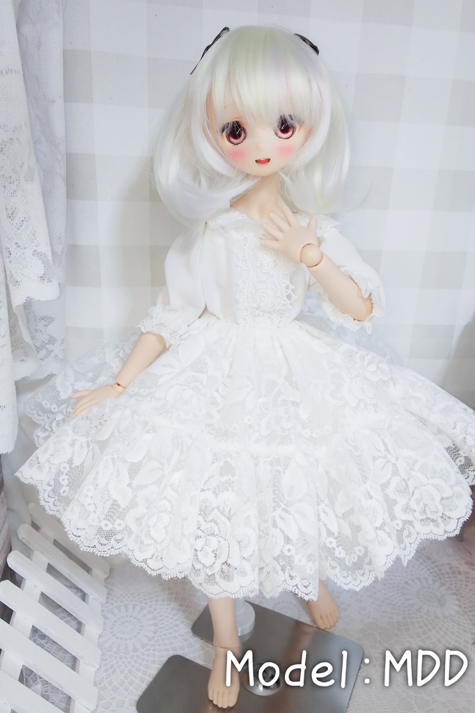 【1/4~1/3ドール用】ボリューム満点!リバーシブルパニエ<送料無料>