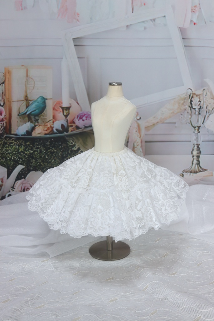 【1/4~1/3ドール用】ボリューム満点!リバーシブルパニエ<送料無料>