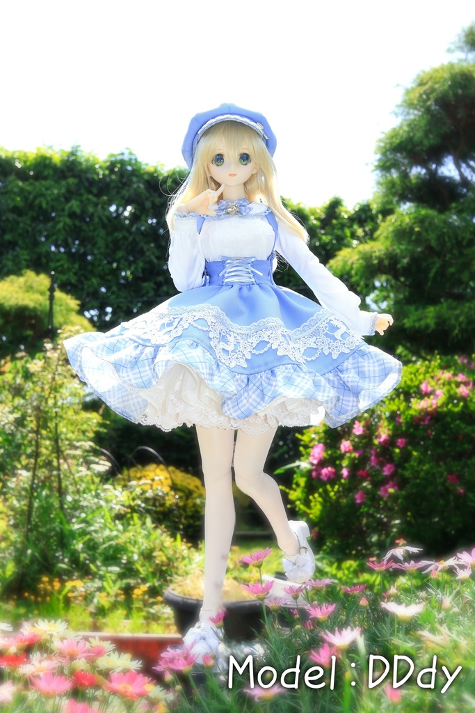 【1/4~1/3ドール用】ボリューム満点!リバーシブルパニエ<送料無料>