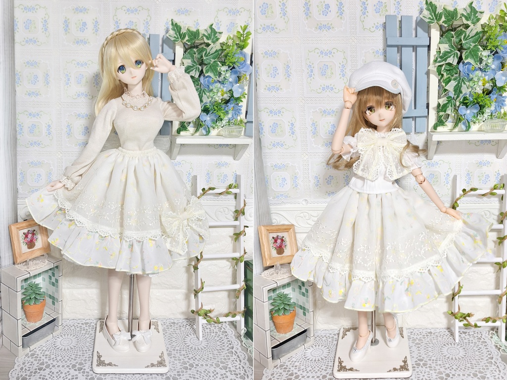 【1/4〜1/3ドール】ふんわり春爛漫スカート<送料無料>