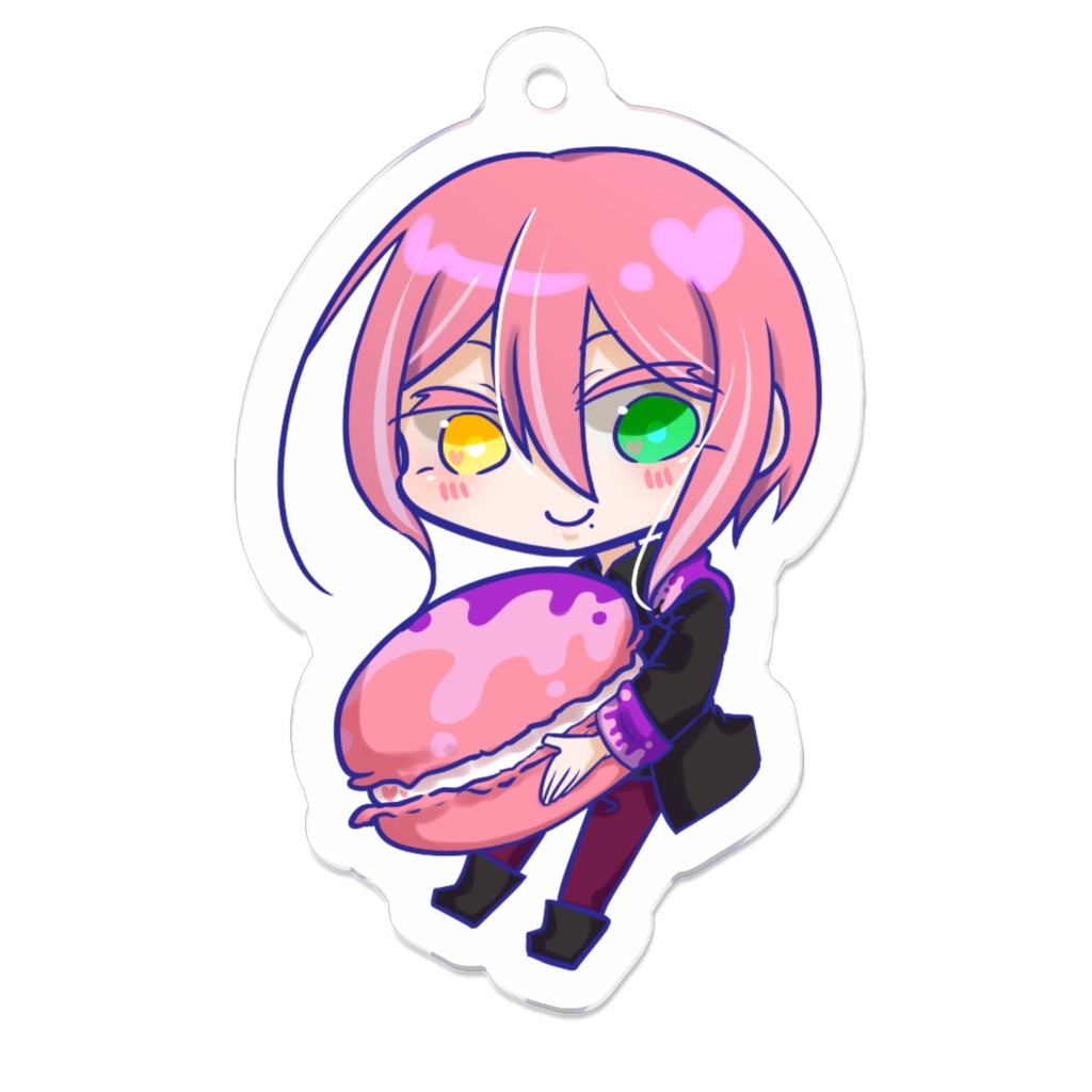 春鵺マカロンアクキー