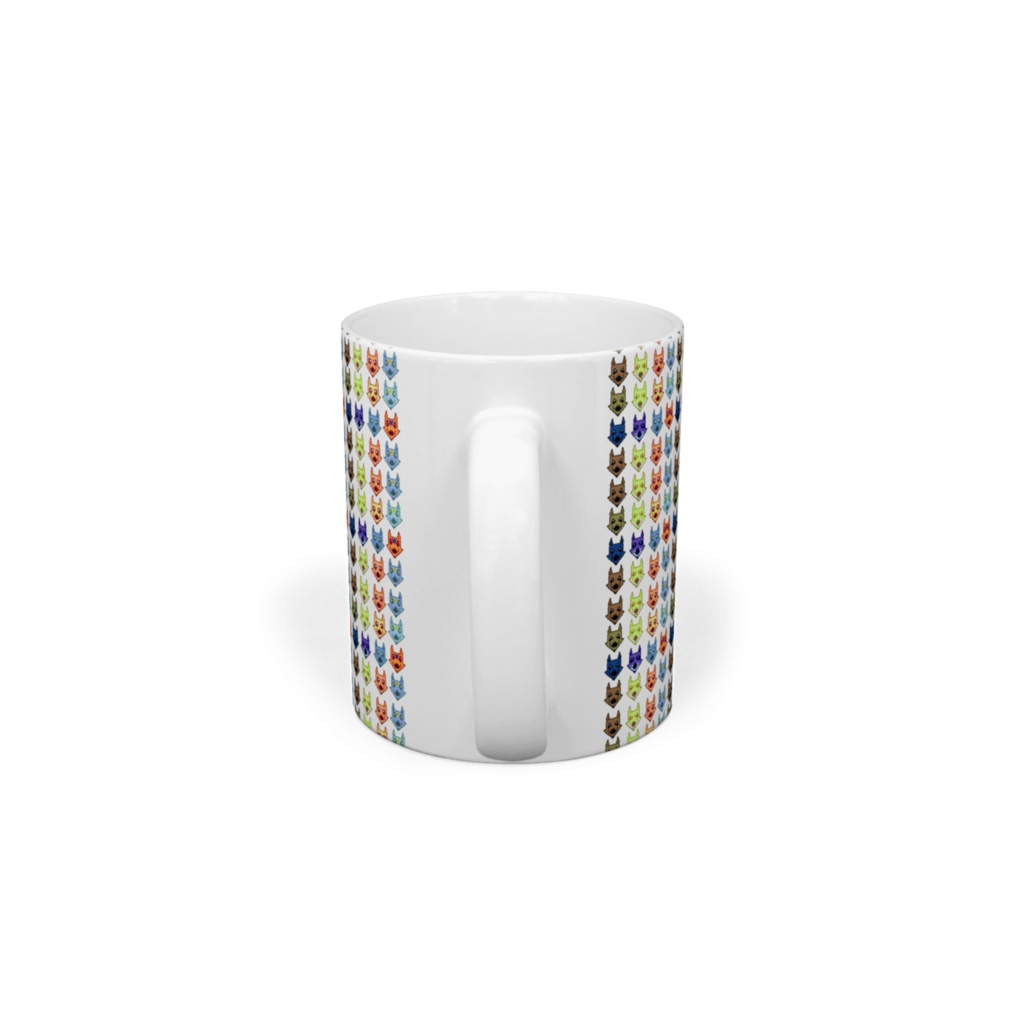 キツネドット柄マグカップ