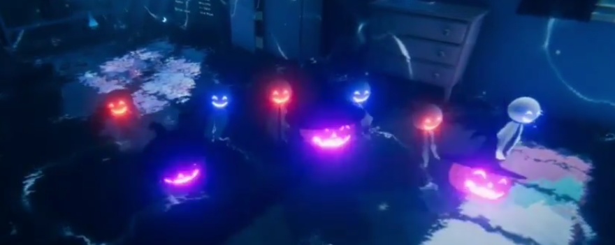 Halloween Pumpkins and Ghosts