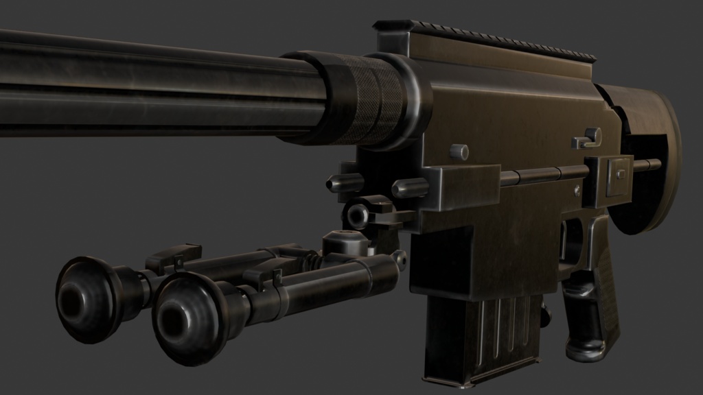 スナイパーライフル 3dmodel