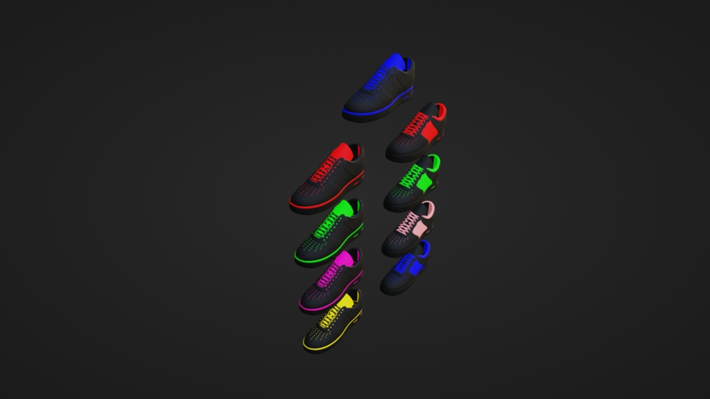 Shoes _ スニーカー(Lowpoly)