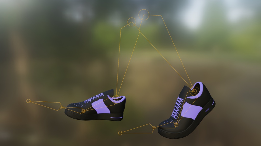 Shoes _ スニーカー(Lowpoly)