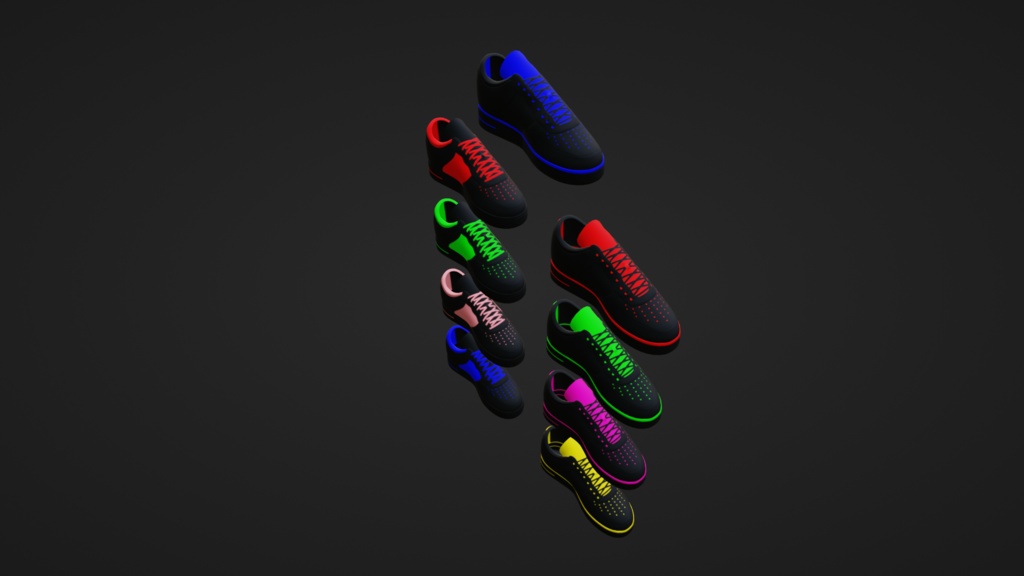 Shoes _ スニーカー(Lowpoly)