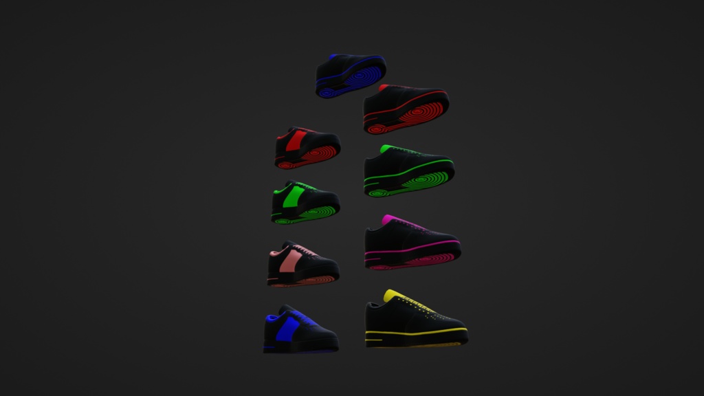 Shoes _ スニーカー(Lowpoly)