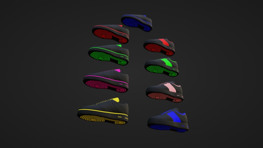 Shoes _ スニーカー(Lowpoly)