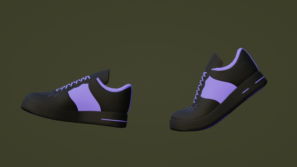 Shoes _ スニーカー(Lowpoly)
