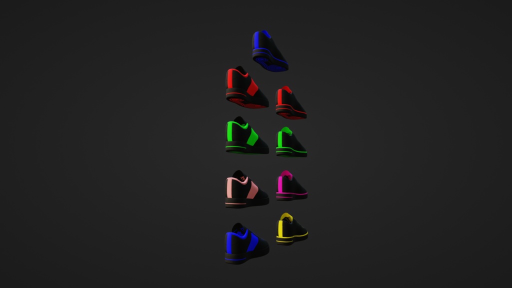 Shoes _ スニーカー(Lowpoly)