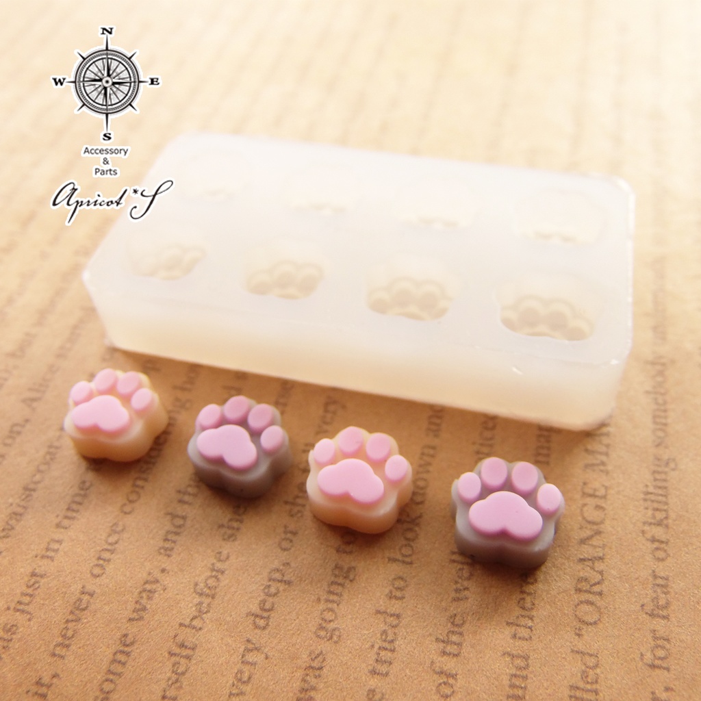 ●vol.1/ 肉球 猫 ミニ シリコンモールド 型 (1個)
