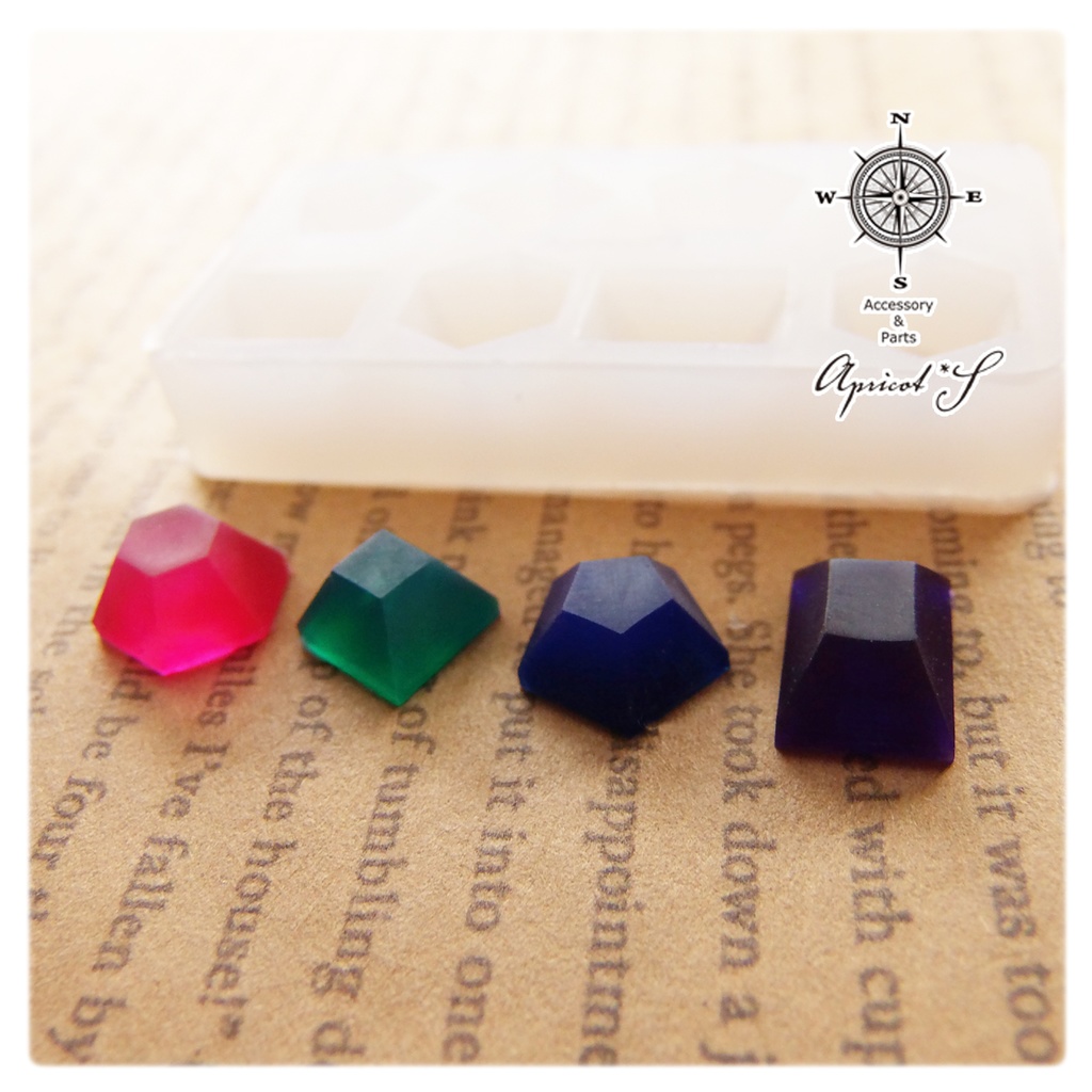 vol.9/ 多角形 宝石 ミニ シリコンモールド 型 (1個)