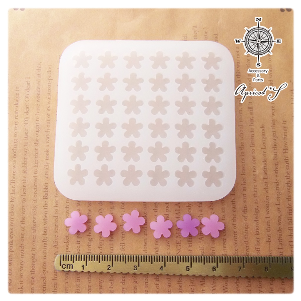 花 フラワー 沢山作れる シリコンモールド 型 (1個)