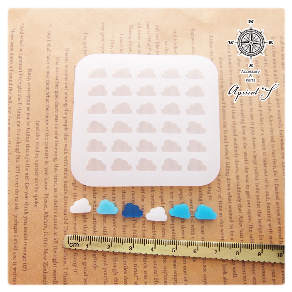 雲 沢山作れる シリコンモールド 型 (1個)