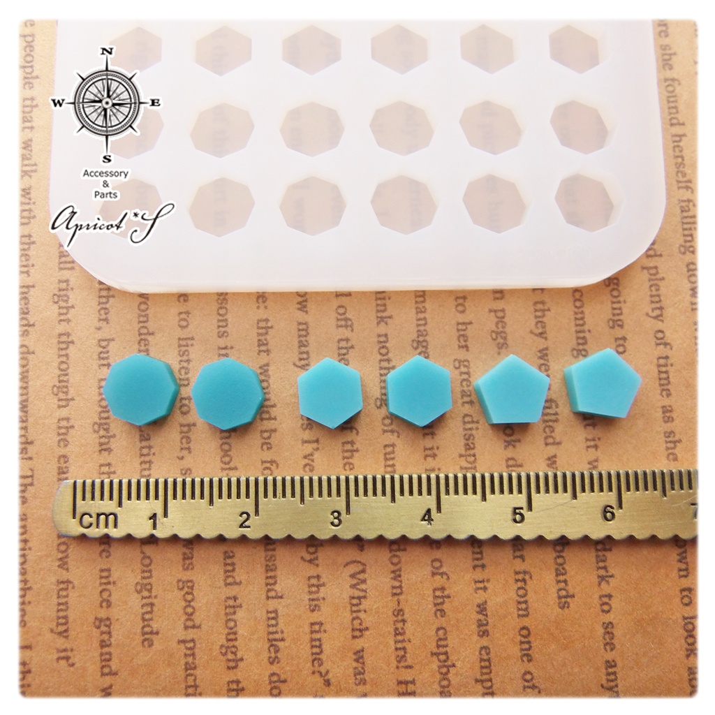 五角形 六角形 八角形 沢山作れる シリコンモールド 型 (1個)