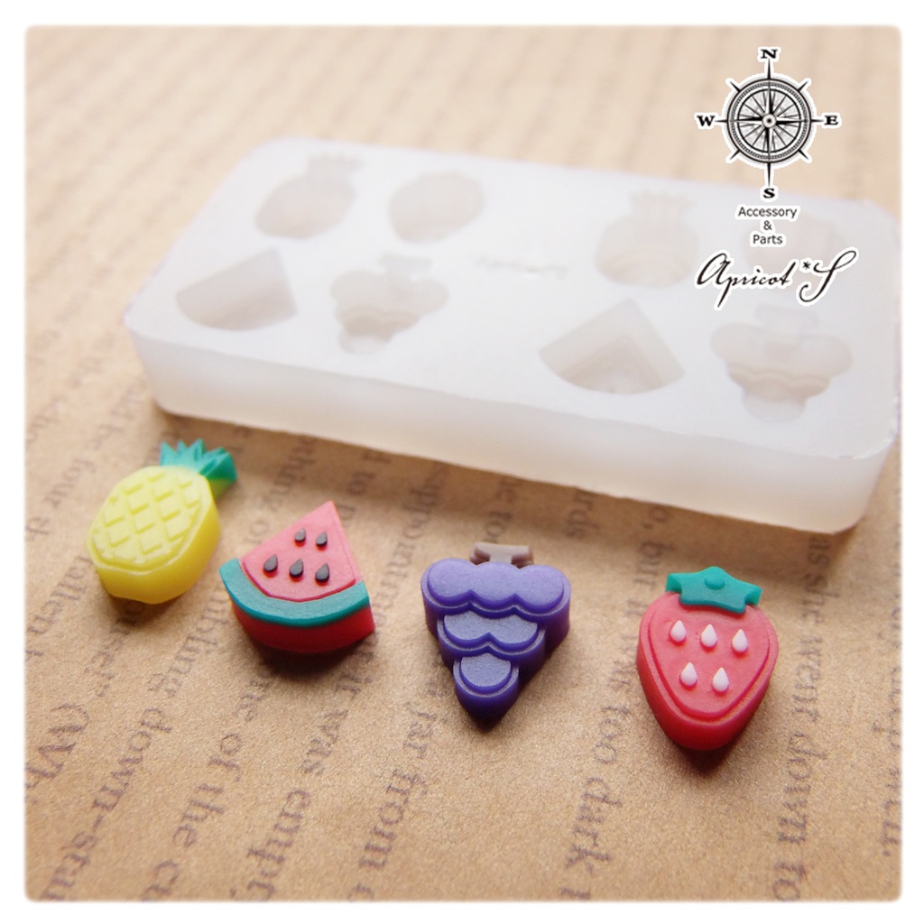 vol.15/ 果物 フルーツ ミニ シリコンモールド 型 (1個)