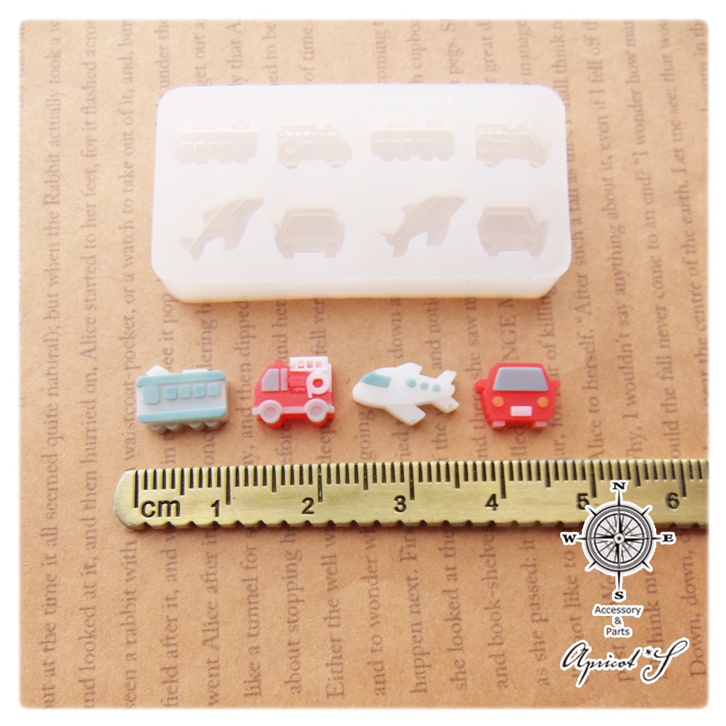 【★オリジナル】vol.16/ 乗り物 ミニ シリコンモールド 型 (1個)