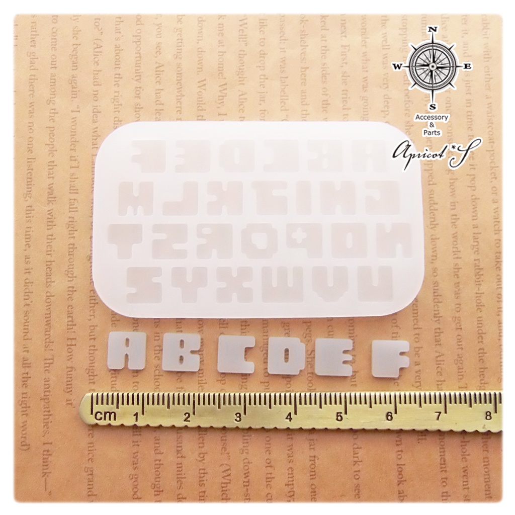 【★オリジナル】アルファベット ミニ シリコンモールド 型 (1個)