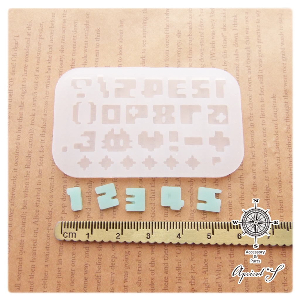 【★オリジナル】数字 記号 ミニ シリコンモールド 型 (1個)