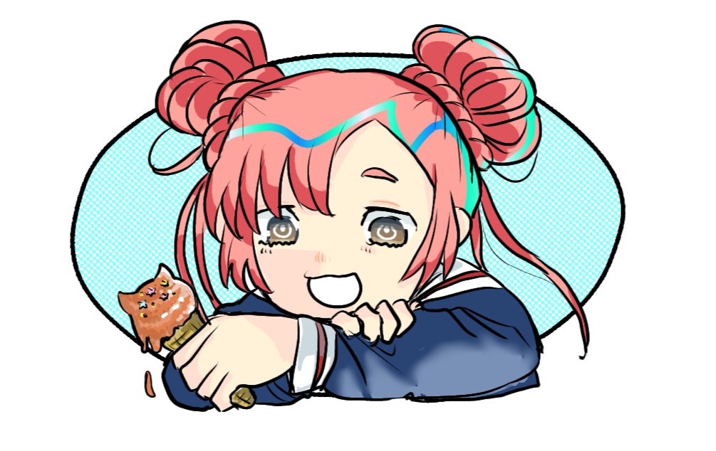 めんだこアイスとセーラー服