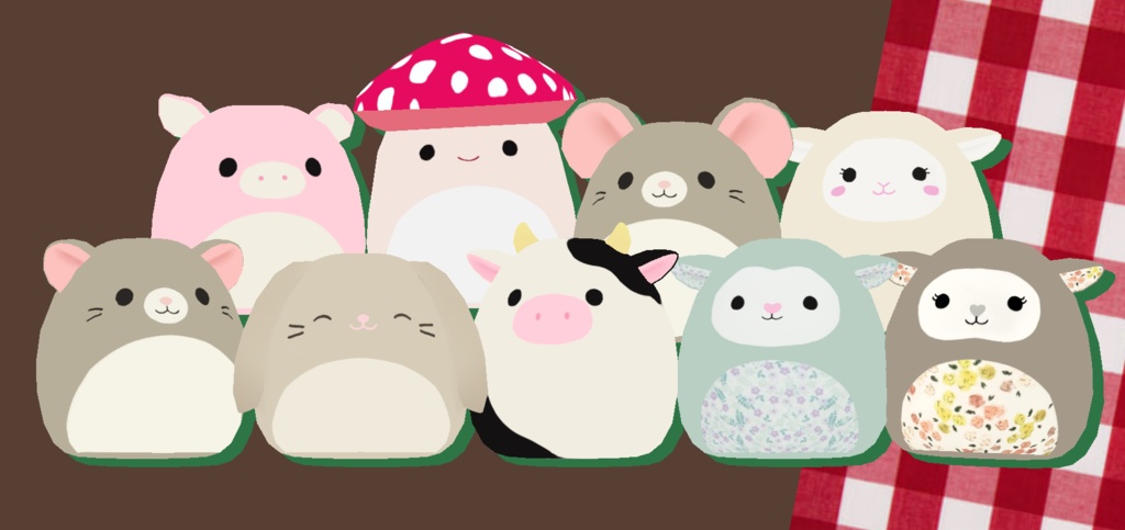 VRC Squishmallows - Cottage Core Pack I