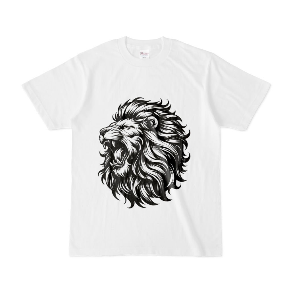 白黒ライオンTシャツ