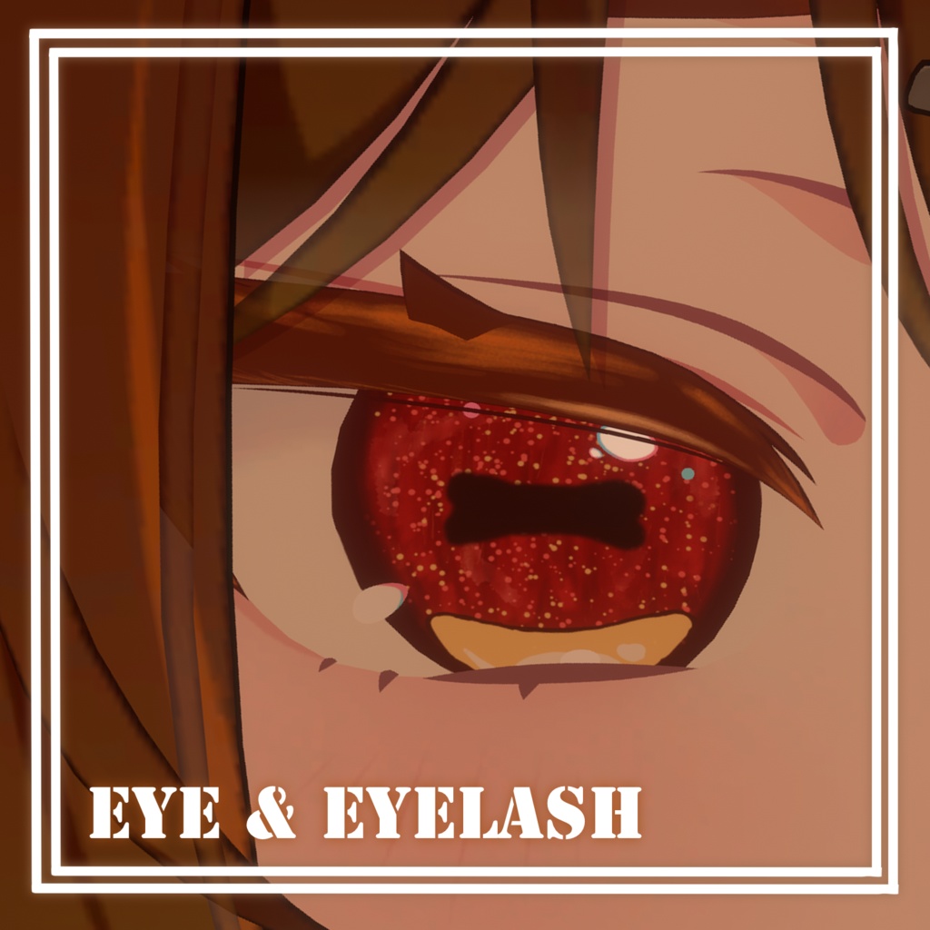 【5アバター対応】Apple Goat Eyetexture & Eyelashtexture