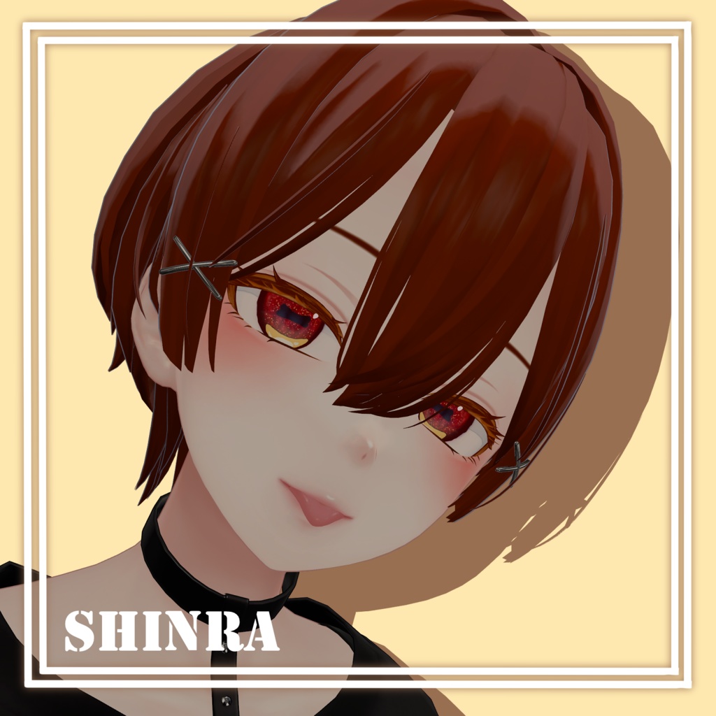 【5アバター対応】Apple Goat Eyetexture & Eyelashtexture