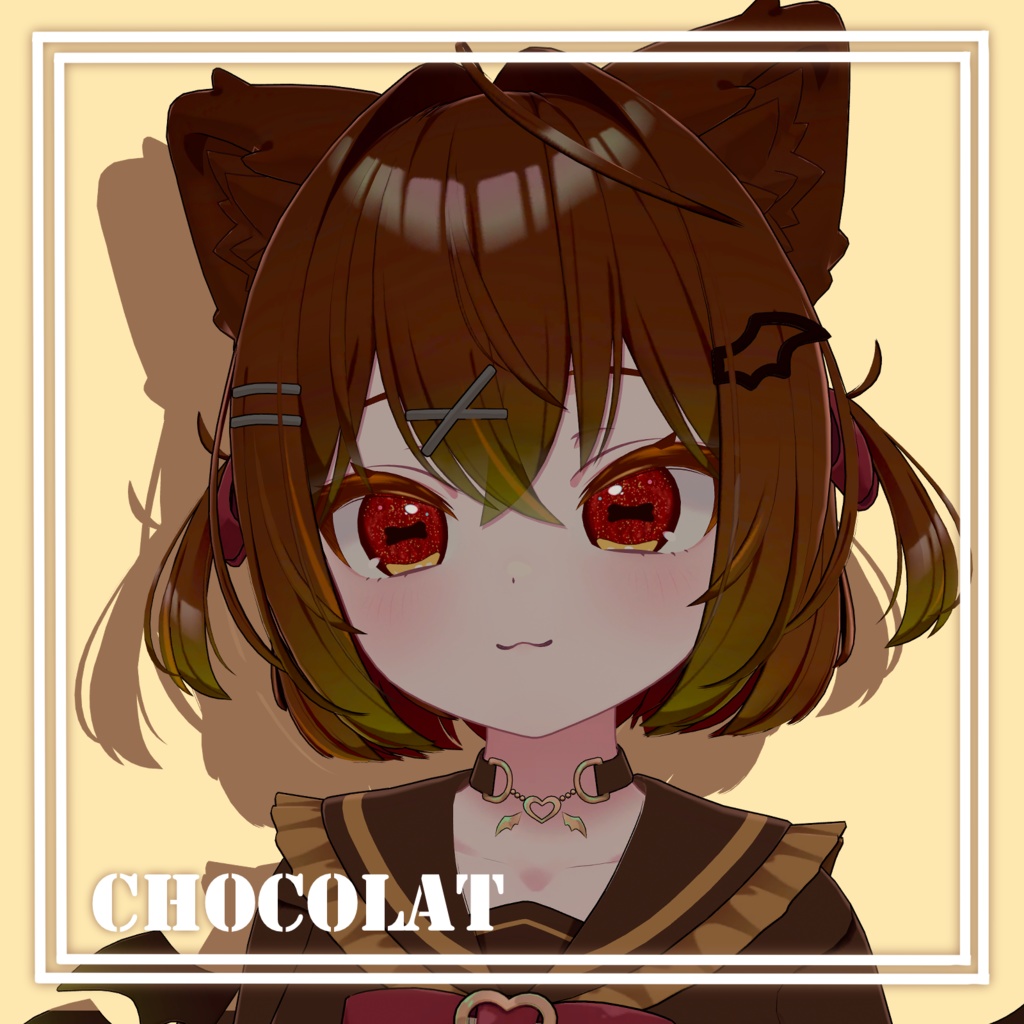 【5アバター対応】Apple Goat Eyetexture & Eyelashtexture