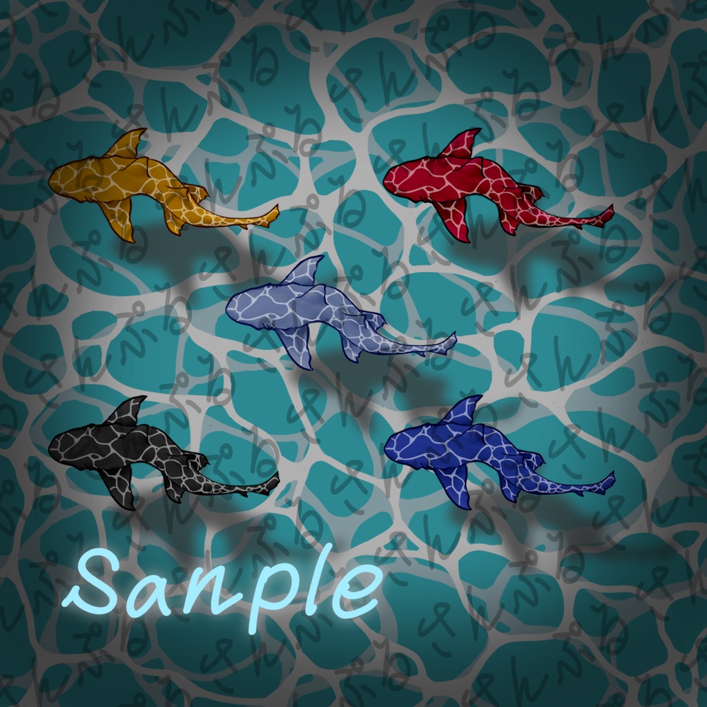 【VRChat】泳ぐサメのタトゥー