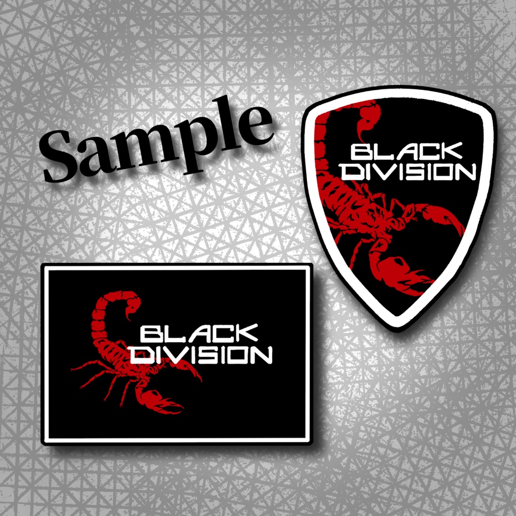 【VRC想定】Black Division なりきりロゴセット