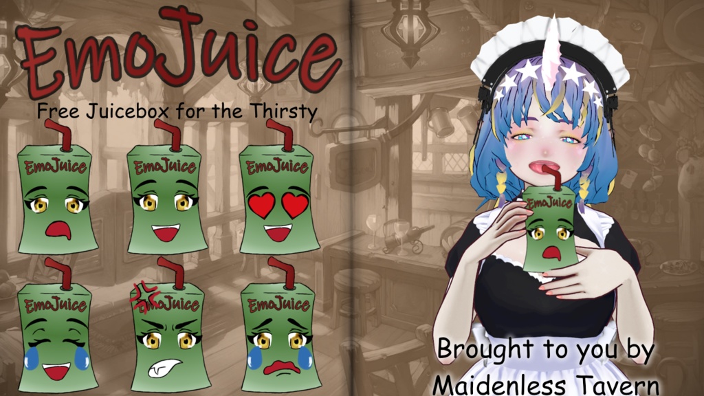 Vtuber PNG Asset Emojuice