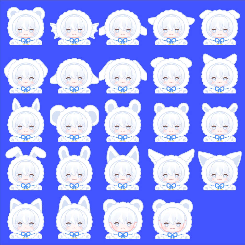 【Live2D】Fluffy Plush Customizable Vtuber Model 🧸カスタマイズ汎用モデル